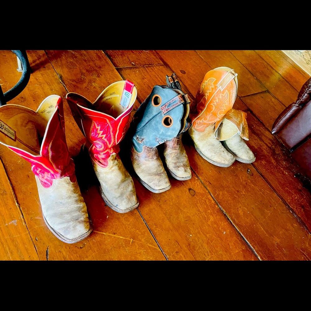 Lot of 3 Pair of Men’s Cowboy Boots